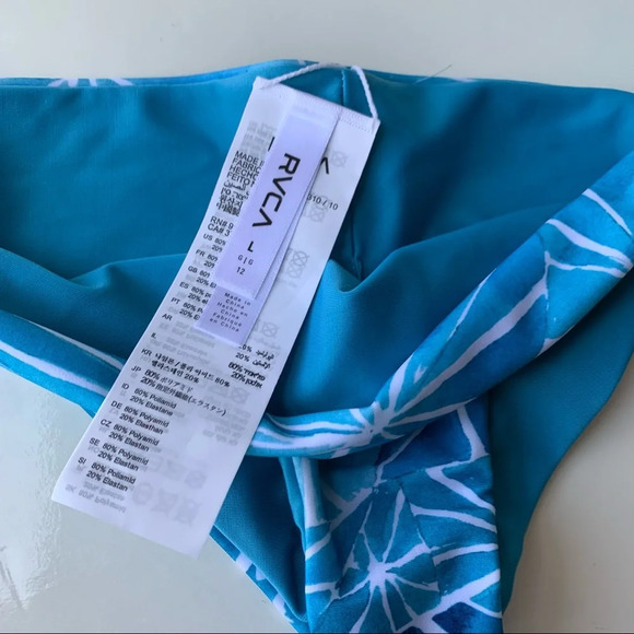 RVCA  PAINTED CHEEKY REVERSIBLE BIKINI BOTTOM size L - Picture 4 of 8